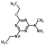 CAS#: 127016-04-0, 4-Ethoxy-N-Ethyl-6-(1-Methylhydrazino)-1,3,5-Triazin-2-Amine