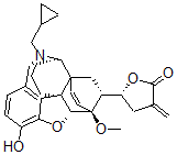 CAS 登录号：127154-03-4， N-(环丙基甲基)-6,14-内-乙烯桥-7-(3-羧基-3-丁烯基)四氢去甲东罂粟碱gamma-内酯