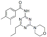 CAS 登录号：127375-07-9， 3,4-二甲基-N-(4-吗啉-4-基-6-丙基-1,3,5-三嗪-2-基)苯甲酰胺