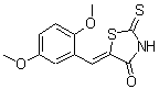 CAS 登录号：127378-17-0， (5Z)-5-(2,5-二甲氧基苄亚基)-2-硫代-1,3-噻唑烷-4-酮