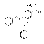 CAS 登录号：127531-39-9， 4,5-二(苄氧基)-2-甲基苯甲酸