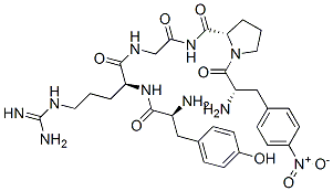 CAS 登录号：127627-13-8， (2S)-N-[2-[[(2S)-2-[[(2R)-2-氨基-3-(4-羟基苯基)丙酰]氨基]-5-(二氨基亚甲基氨基)戊酰]氨基]乙酰基]-1-[(2S)-2-氨基-3-(4-硝基苯基)丙酰]吡咯烷-2-甲酰胺