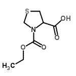 CAS#: 127657-29-8, 3-(Ethoxycarbonyl)-1,3-Thiazolidine-4-Carboxylic Acid