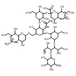 CAS#: 127783-56-6, O-(N-acetyl-alpha-neuraminosyl)-(2->6)-O-[O-(N-acetyl-alpha-neuraminosyl)-(2->3)-beta-D-galactopyranosyl-(1->3)]-O-2-(acetylamino)-2-deoxy-beta-D-glucopyranosyl-(1->3)-O-beta-D-galactopyranosyl-(1->4)-O-[6-deoxy-alpha-L-galactopyranosyl-(1->3)]-D-Glucose