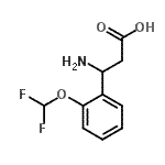 CAS 登录号：127842-69-7， 3-氨基-3-[2-(二氟甲氧基)苯基]丙酸