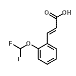 CAS 登录号：127842-71-1， (2E)-3-[2-(二氟甲氧基)苯基]丙烯酸