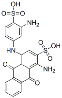 CAS 登录号：128-99-4， 1-氨基-4-[(3-氨基-4-磺基苯基)氨基]-9,10-二氧代蒽-2-磺酸