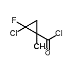 CAS 登录号：128230-83-1， 2-氯-2-氟-1-甲基环丙烷羰基氯化物