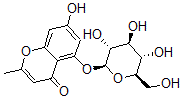 CAS 登录号：128396-15-6， 7-羟基-2-甲基-5-[(2S,3R,4S,5S,6R)-3,4,5-三羟基-6-(羟基甲基)四氢吡喃-2-基]氧基苯并吡喃-4-酮