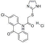 CAS 登录号：128433-25-0， N-(2-苯甲酰基-4-氯苯基)-2-(1H-咪唑-2-基硫代)-乙酰胺盐酸盐