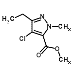 CAS#: 128537-31-5, Methyl 4-Chloro-3-Ethyl-1-Methyl-1H-Pyrazole-5-Carboxylate