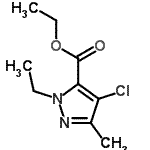CAS#: 128537-47-3, Ethyl 4-Chloro-1-Ethyl-3-Methyl-1H-Pyrazole-5-Carboxylate