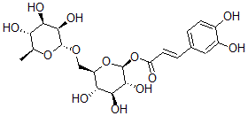 CAS#: 128585-97-7, [(2S,3R,4S,5S,6R)-3,4,5-Trihydroxy-6-[[(2R,3R,4R,5R,6S)-3,4,5-Trihydroxy-6-Methyloxan-2-Yl]Oxymethyl]Oxan-2-Yl] (E)-3-(3,4-Dihydroxyphenyl)Prop-2-Enoate