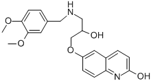 CAS#: 128667-95-8, 6-[3-[(3,4-Dimethoxyphenyl)Methylamino]-2-Hydroxypropoxy]-1H-Quinolin-2-One