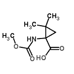 CAS#: 128753-44-6, 1-[(Methoxycarbonyl)Amino]-2,2-Dimethylcyclopropanecarboxylic Acid