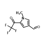 CAS 登录号：128887-03-6， 1-甲基-5-(三氟乙酰基)-1H-吡咯-3-甲醛