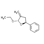 CAS 登录号：128891-93-0， (2S,5S)-2-乙氧基-3-亚甲基-5-苯基四氢呋喃