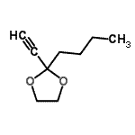 CAS 登录号：128957-79-9， 2-丁基-2-乙炔基-1,3-二氧戊环