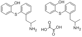 CAS#: 128959-33-1, 2-((2-(2-Aminopropyl)phenyl)thio)phenol ethanedioate (2:1) (salt)