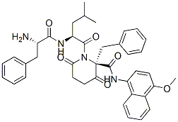 CAS#: 129219-63-2, 4-[[(2S)-1-[[(2S)-1-[[(2S)-2-[(2-Methoxynaphthalen-1-Yl)Amino]-3-Phenylpropanoyl]Amino]-4-Methyl-1-Oxopentan-2-Yl]Amino]-1-Oxo-3-Phenylpropan-2-Yl]Amino]-4-Oxobutanoic Acid