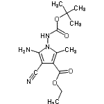 CAS#: 129378-20-7, Ethyl 5-Amino-4-Cyano-2-Methyl-1-({[(2-Methyl-2-Propanyl)Oxy]Carbonyl}Amino)-1H-Pyrrole-3-Carboxylate