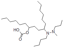CAS 登录号：129480-26-8， 10-[丁基-(甲基-丙基氨基)氨基]十六碳-7-基氢碳酸酯