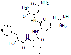 CAS#: 129536-35-2, (2S)-2-[[(2S)-5-(Diaminomethylideneamino)-2-[[(2S)-2-[[(2S)-2-Hydroxy-3-Phenylpropanoyl]Amino]-4-Methylpentanoyl]Amino]Pentanoyl]Amino]Butanediamide
