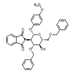 CAS#: 129575-89-9, 2-[(2S,3R,4R,5S,6R)-4-Benzyloxy-6-(Benzyloxymethyl)-5-Hydroxy-2-(4-Methoxyphenoxy)Tetrahydropyran-3-Yl]Isoindoline-1,3-Dione