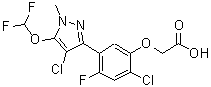 CAS 登录号：129630-17-7， {2-氯-5-[4-氯-5-(二氟甲氧基)-1-甲基-1H-吡唑-3-基]-4-氟苯氧基}乙酸