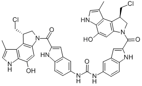 CAS#: 129655-21-6, 1,3-Bis[2-[(8S)-8-(Chloromethyl)-4-Hydroxy-1-Methyl7,8-Dihydro-3H-Pyrrolo[3,2-e]Indole-6-Carbonyl]-1H-Indol-5-Yl]Urea