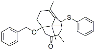 CAS#: 129720-17-8, (1R,4S,6S)-4,8,11,11-Tetramethyl-1-(Phenylmethoxy)-6-Phenylsulfanylbicyclo[5.3.1]Undec-7-En-3-One