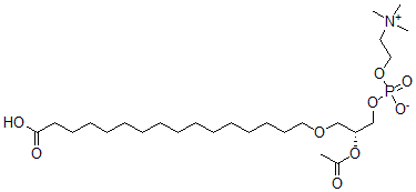 CAS#: 129879-41-0, [(2R)-2-Acetyloxy-3-(16-Hydroxy-16-Oxohexadecoxy)Propyl] 2-Trimethylazaniumylethyl Phosphate