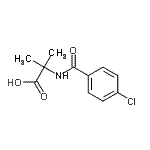 CAS 登录号：129973-02-0， N-(4-氯苯甲酰基)-2-甲基丙氨酸