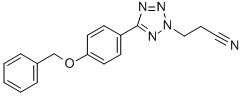 CAS#: 130019-22-6, 3-[5-[4-(Phenylmethoxy)Phenyl]Tetrazol-2-Yl]Propanenitrile