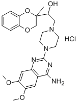 CAS#: 130045-74-8, 2-[4-(4-Amino-6,7-Dimethoxyquinazolin-2-Yl)Piperazin-1-Yl]-1-(2-Methyl-3H-1,4-Benzodioxin-2-Yl)Ethanol Hydrochloride