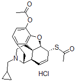 CAS#: 130155-96-3, (5alpha,6beta)-6-(Acetylthio)-17-(Cyclopropylmethyl)-7,8-Didehydro-4,5 Epoxymorphinan-3-Ol Acetate Hydrochloride