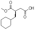 CAS 登录号：130165-88-7， (3R)-3-(环己基甲基)-4-甲氧基-4-氧代丁酸