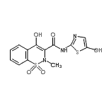 CAS#: 130262-93-0, 2-{[(4-Hydroxy-2-Methyl-1,1-Dioxido-2H-1,2-Benzothiazin-3-Yl)Carbonyl]Amino}-1,3-Thiazole-5-Carboxylic Acid