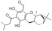 CAS#: 130288-57-2, (2alpha,4alpha,4abeta,9abeta)-(+)-2,3,4,4a,9,9a-Hexahydro-6,8-dihydroxy-3,3,4a-trimethyl-7-(3-methyl-1-oxobutyl)-2,4-methano-1H-xanthene-5-carboxaldehyde
