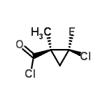 CAS#: 130340-07-7, (1S,2S)-2-Chloro-2-Fluoro-1-Methylcyclopropanecarbonyl Chloride