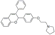 CAS#: 130378-74-4, 1-[2-[4-(3-Phenyl-2H-Chromen-2-Yl)Phenoxy]Ethyl]Pyrrolidine
