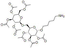 CAS#: 130469-09-9, [(2R,3R,4S,5R,6S)-4,5-Diacetyloxy-6-(5-Aminopentoxy)-2-[[(2R,3R,4S,5R,6R)-3,4,5-Triacetyloxy-6-(Acetyloxymethyl)Oxan-2-Yl]Oxymethyl]Oxan-3-Yl] Acetate