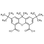 CAS#: 130525-39-2, 9,9-Dimethyl-2,7-Bis(2-Methyl-2-Propanyl)-9H-Xanthene-4,5-Dicarboxylic Acid