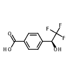 CAS#: 130534-97-3, 4-[(1S)-2,2,2-Trifluoro-1-Hydroxyethyl]Benzoic Acid