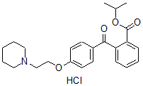 CAS#: 130566-56-2, Propan-2-Yl 2-[4-(2-Piperidin-1-Ylethoxy)Benzoyl]Benzoate Hydrochloride