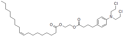 CAS#: 130676-88-9, 2-[4-[4-[Bis(2-Chloroethyl)Amino]Phenyl]Butanoyloxy]Ethyl (Z)-Octadec-9-Enoate