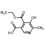 CAS 登录号：13068-71-8， 4-(乙氧羰基)-5-羟基-6-甲基烟酸