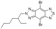 CAS 登录号：1307899-44-0， 4,8-二溴-6-(2-乙基己基)-[1,2,5]噻二唑并[3,4f]苯并三唑