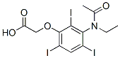 CAS 登录号：13080-22-3， [3-(N-乙基乙酰氨基)-2,4,6-三碘苯氧基]乙酸