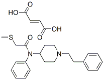 CAS 登录号：130820-22-3， 2-(甲硫基)-N-苯基-N-(1-(2-苯基乙基)-哌啶-4-基)-乙酰胺 (Z)-2-丁烯二酸盐(1:1)